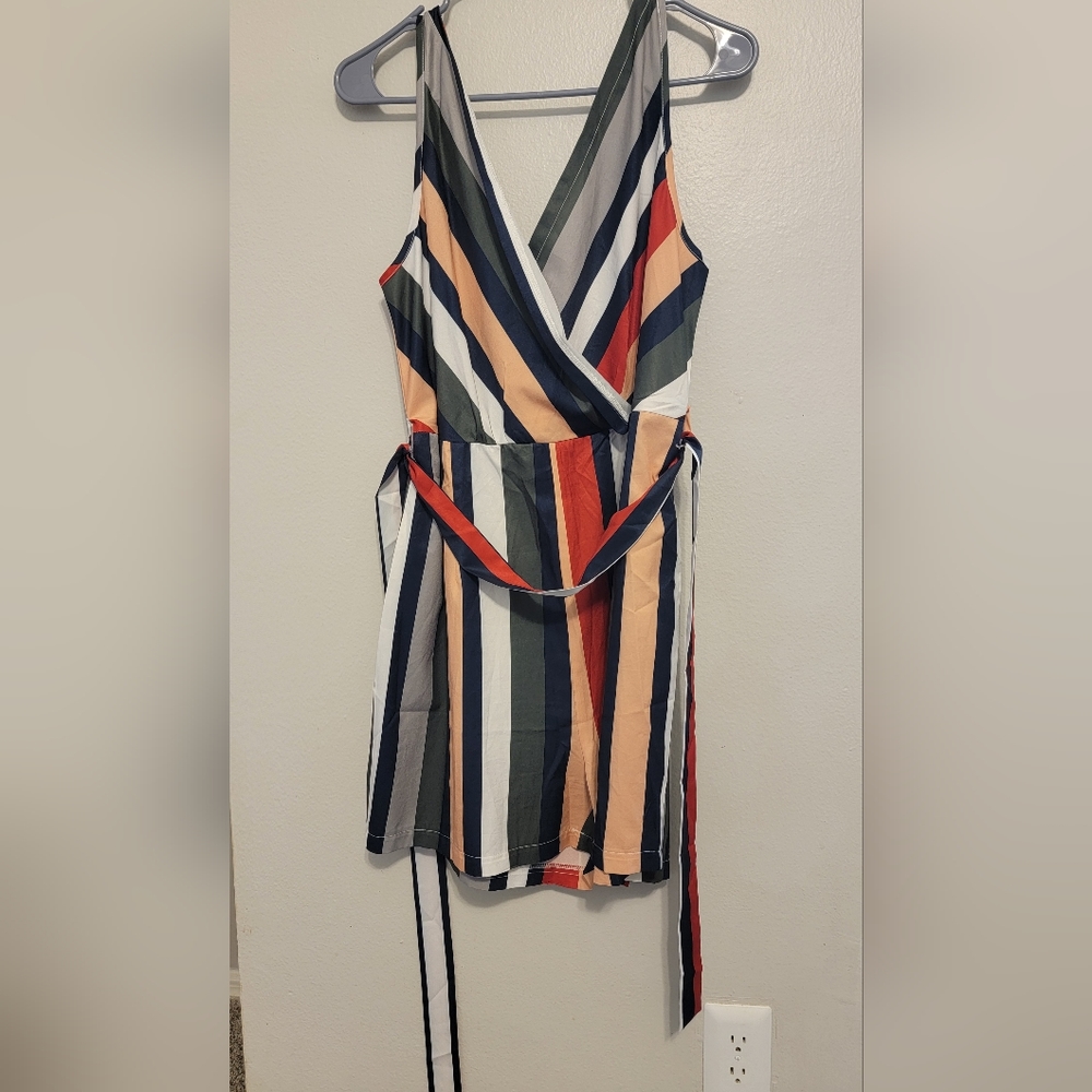 Shein striped romper